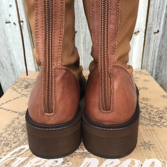 NWT Free People Trickum Boot Leather Whiskey Tan 37 - Picture 9 of 16